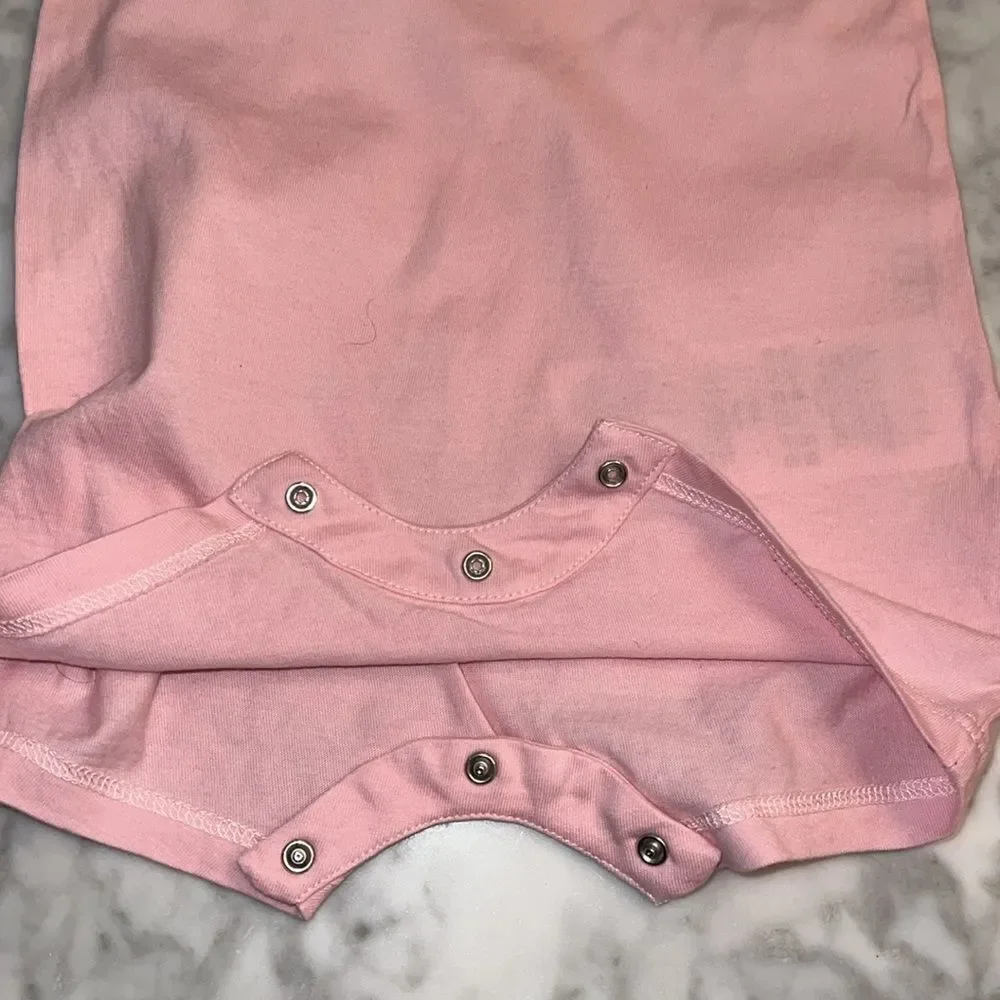 GUCCI PINK LOGO 3 PIECE BABYSUIT GIFT SET 3/6M